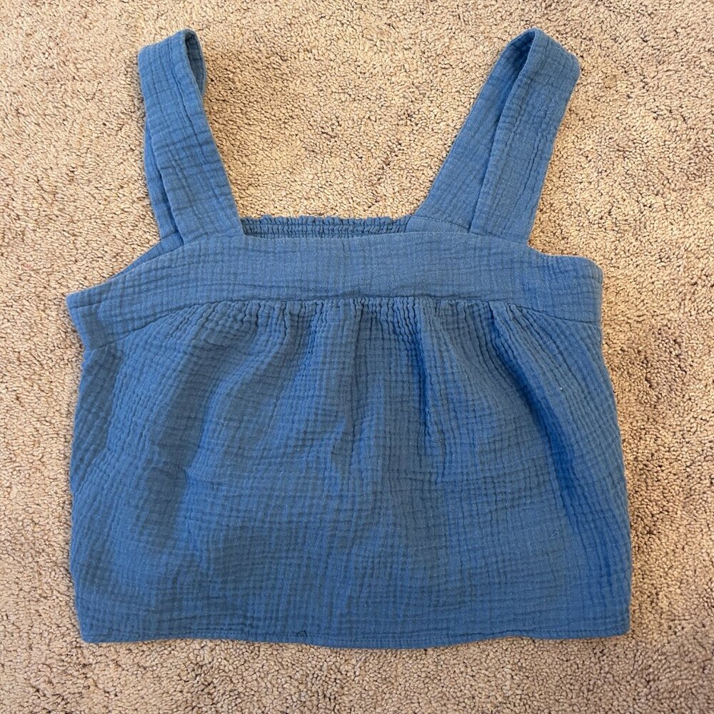 Blue DREW Blouse Cami